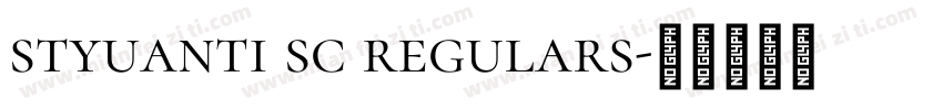 styuanti sc regulars字体转换